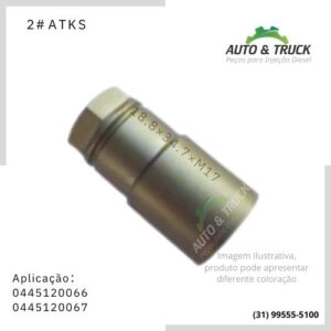 2#ATKS Porca Sextavada Para Ponteira 0445120066, 0445120067