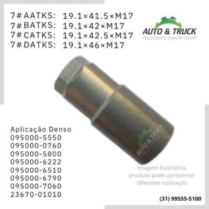 7#AATKS Porca Sextavada Para Ponteira 095000-5550, 095000-0760, 095000-5800, 095000-6222, 095000-6510, 095000-6790, 095000-7060, 23670-01010