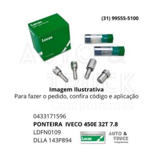 0433171596 - PONTEIRA IVECO 450E 32T 7.8 - LDFN0109 - DLLA 143P894