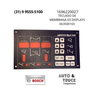 1696220027 TECLADO DE MEMBRANA 03 DISPLAYS 063500165