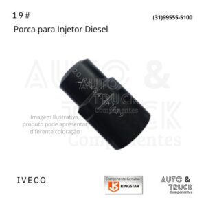 19# PORCA SEXTAVADA Ø 20.85×34.7×M19 IVECO