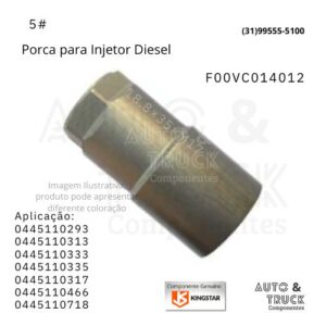 5# PORCA SEXTAVADA Ø18.8×35×M17 PARA 0445110293, 0445110313, 0445110333, 0445110335, 0445110317, 0445110466, 0445110718