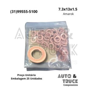 ARRUELA ASSENTO INJETOR AMAROK  7,3 X 13,0 X 1,50