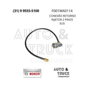 F001WA0114 CONEXÃO RETORNO INJETOR 2 PINOS EU5 EPS205