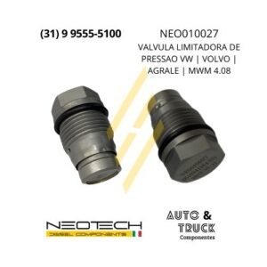 NEO010027 VALVULA LIMITADORA DE PRESSAO VW | VOLVO | AGRALE | MWM 4.08