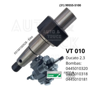 VT010 EIXO DUCATO 2.3 F01M100928 PARA 0445010320/0445010318