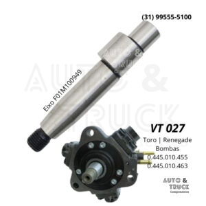 VT027 EIXO TORO RENEGADE F01M100949 PARA 0445010455 0445010463