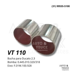 VT110 BUCHA DUCATO 2.3 PARA BOMBA 0445010320 0445010318 EIXO F01M100928