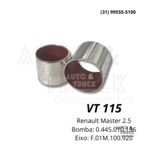 VT115 BUCHA RENAULT MASTER 2.5 BOMBA 0445010196 EIXO F01M100920