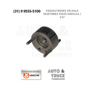 F00GX17005KS VÁLVULA INJETORES PIEZO 0445116 / 117