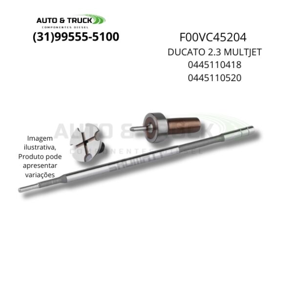F00VC45204SHY VÁLVULA BASTÃO DUCATO 2.3 MULTJET 0445110418 / 0445110520